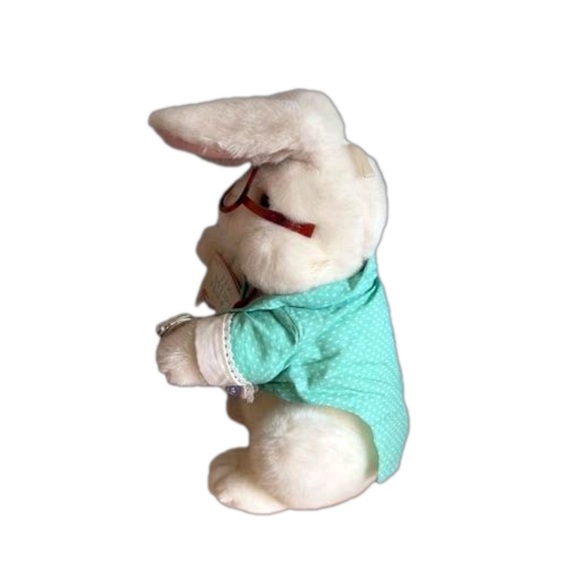 The White Rabbit Plush 12 inch 1991 Target Store Pocket Watch Eye Glasses - Picture 4 of 13